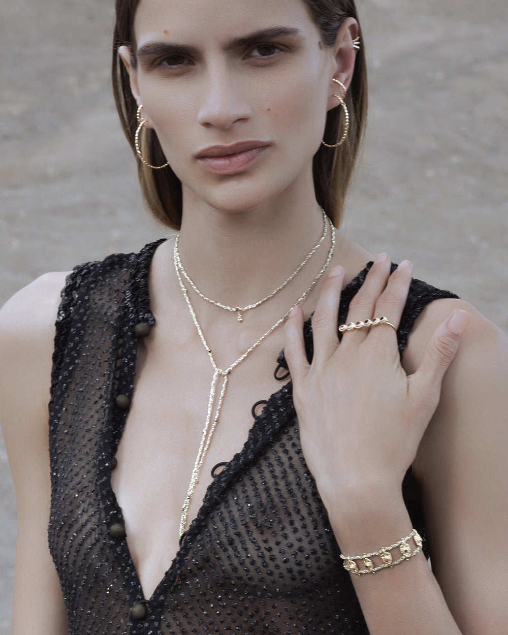 Bague double or Marie-Laure CHAMOREL