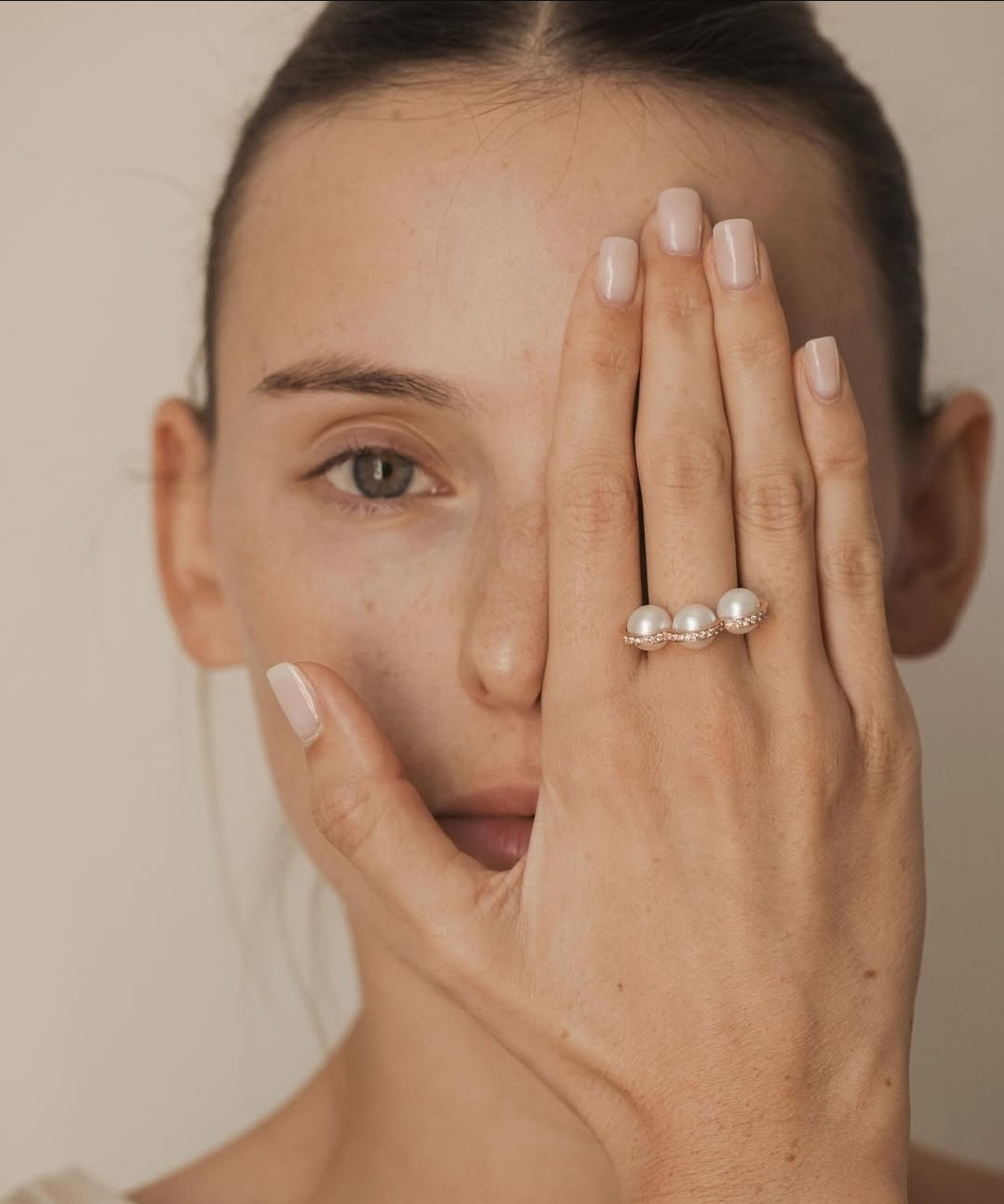 Bague D1928 La Réserve Or Jaune, diamants et Perles blanches