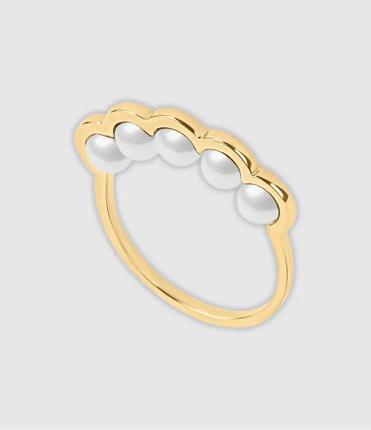 Bague D1928 Coco Beach perles blanches